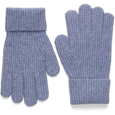 Mango Ribbed Lurex Gloves 6-9 LT-PASTEL BLUE 6-9 Mango Ribbed Lurex Gloves 6-9 LT-PASTEL BLUE 6-9