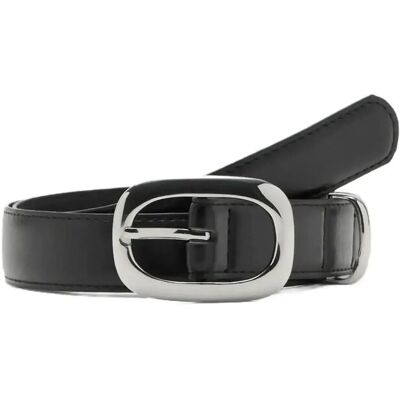 Mango Square Buckle Belt M BLACK M Mango Square Buckle Belt M BLACK M