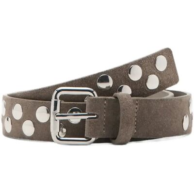 Mango Suede Belt With Studs S MEDIUM BROWN S Mango Suede Belt With Studs S MEDIUM BROWN S