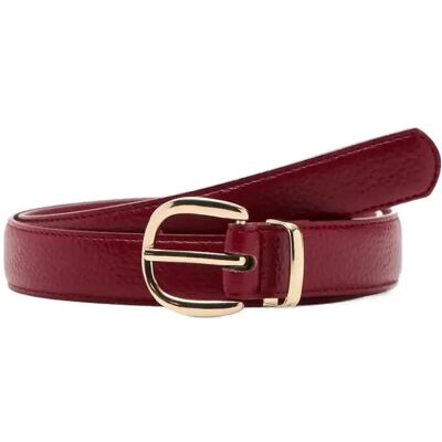 Mango Oval Buckle Belt S RED S Mango Oval Buckle Belt S RED S