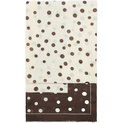 Mango Spots Print Scarf ONE SIZE DARK BROWN ONE SIZE Mango Spots Print Scarf ONE SIZE DARK BROWN ONE SIZE