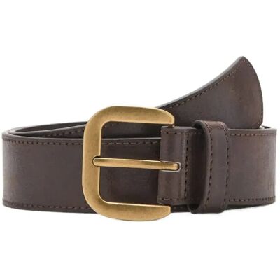 Mango Square Buckle Belt L DARK BROWN L Mango Square Buckle Belt L DARK BROWN L