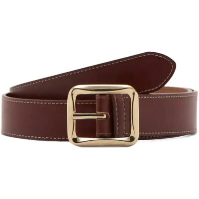 Mango Square Buckle Belt S BROWN S Mango Square Buckle Belt S BROWN S