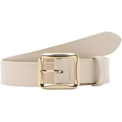 Mango Square Buckle Belt S LIGHT BEIGE S Mango Square Buckle Belt S LIGHT BEIGE S