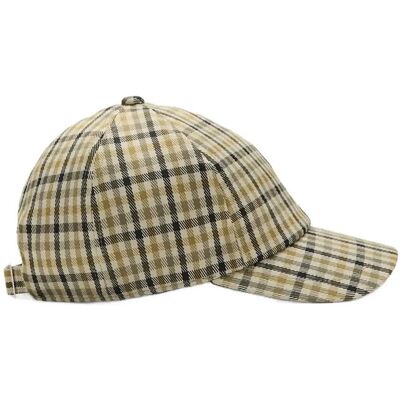 Mango Cap With Check Visor ONE SIZE MEDIUM BROWN ONE SIZE Mango Cap With Check Visor ONE SIZE MEDIUM BROWN ONE SIZE