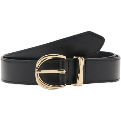 Mango Oval Buckle Belt L BLACK L Mango Oval Buckle Belt L BLACK L