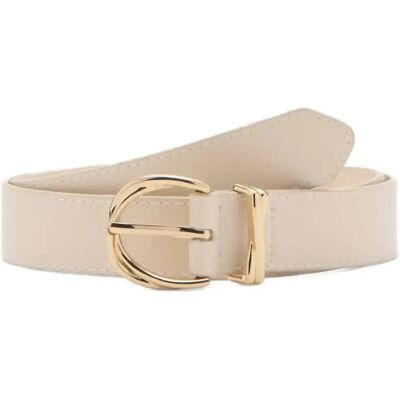Mango Oval Buckle Belt S LIGHT BEIGE S Mango Oval Buckle Belt S LIGHT BEIGE S