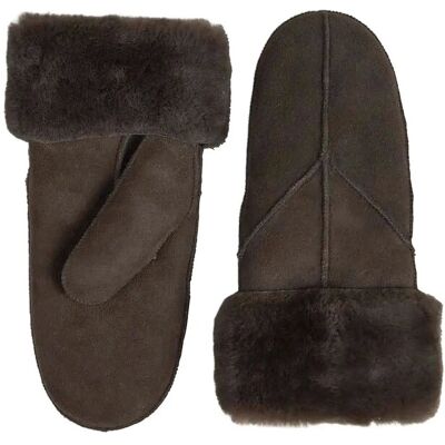 Markberg Jasminmbg Sheepskin Mitten S/M DARK BROWN S/M Markberg Jasminmbg Sheepskin Mitten S/M DARK BROWN S/M