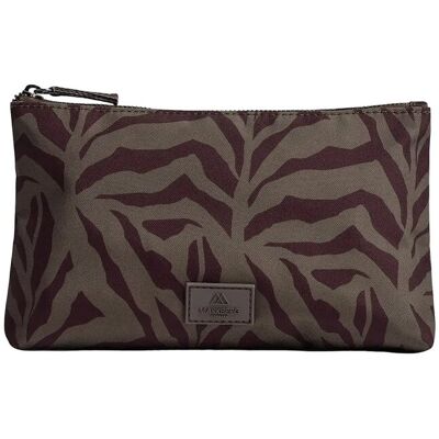 Markberg Remotembg Make-Up Pouch, Rec. ONE SIZE ZEBRA, MAJOR BR. W/BURG. ONE SIZE Markberg Remotembg Make-Up Pouch, Rec. ONE SIZE ZEBRA, MAJOR BR. W/BURG. ONE SIZE