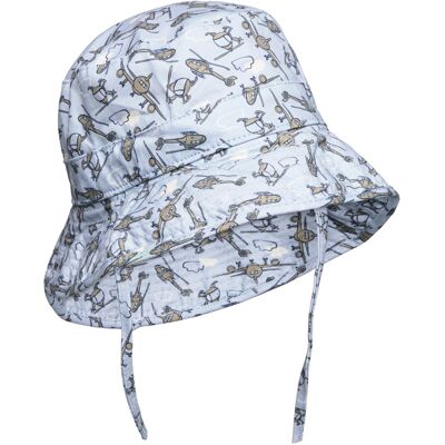 Melton Bucket Hat W/Print 49 DUSTY LIGHT BLUE 49 Melton Bucket Hat W/Print 49 DUSTY LIGHT BLUE 49