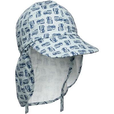 Melton Cap W/Neck & Tie W/Print 47 BLUE 47 Melton Cap W/Neck & Tie W/Print 47 BLUE 47