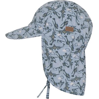 Melton Cap W/Neck & Tie W/Print 45 DUSTY LIGHT BLUE 45 Melton Cap W/Neck & Tie W/Print 45 DUSTY LIGHT BLUE 45