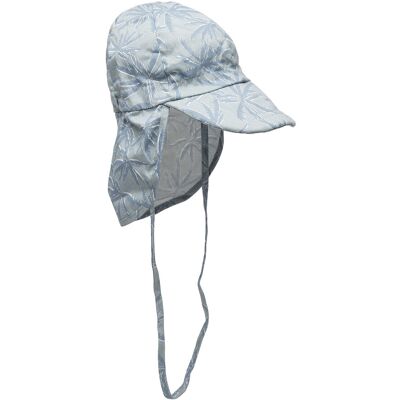 Melton Cap W/Neck & Tie W/Print 53 PASTEL BLUE 223 53 Melton Cap W/Neck & Tie W/Print 53 PASTEL BLUE 223 53