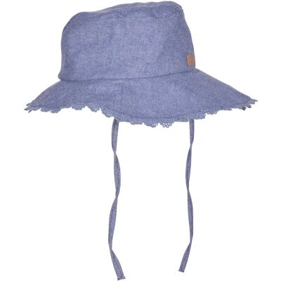 Melton Bucket Hat W Lace 45 MELANGE TAHITI 45 Melton Bucket Hat W Lace 45 MELANGE TAHITI 45