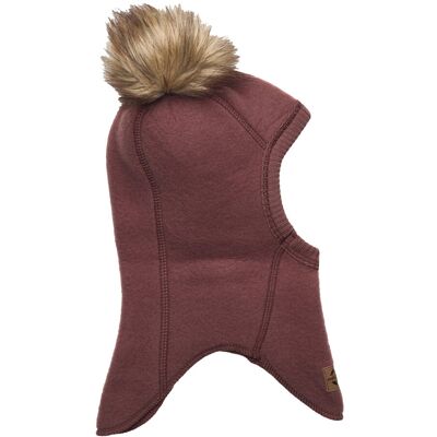 mikk-line Wool Fullface W. Pom Pom 43 MINK 43 mikk-line Wool Fullface W. Pom Pom 43 MINK 43