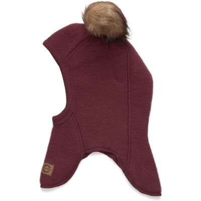 mikk-line Wool Fullface W. Pom Pom 50/56 RUM RAISIN 50/56 mikk-line Wool Fullface W. Pom Pom 50/56 RUM RAISIN 50/56