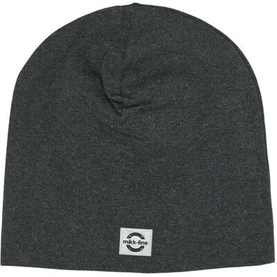 mikk-line Cotton Hat - Solid 134/140 DARK GREY MELANGE 134/140 mikk-line Cotton Hat - Solid 134/140 DARK GREY MELANGE 134/140
