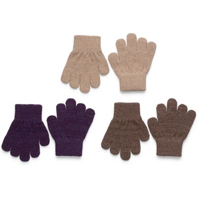 mikk-line Magic Gloves 3 Pack W. Lurex 8-16Y NIGHTSHADE-CHOCOLATE CHIP-DOESKIN 8-16Y mikk-line Magic Gloves 3 Pack W. Lurex 8-16Y NIGHTSHADE-CHOCOLATE CHIP-DOESKIN 8-16Y