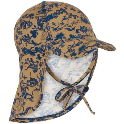 mikk-line Summerhat Cap Long Neck - Aop Bamboo 47(12/18M) DIJON 47(12/18M) mikk-line Summerhat Cap Long Neck - Aop Bamboo 47(12/18M) DIJON 47(12/18M)