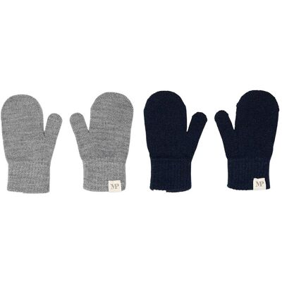 mp Denmark Comfy Mittens 2-Pack 68-74 GREY MAL. 68-74 mp Denmark Comfy Mittens 2-Pack 68-74 GREY MAL. 68-74