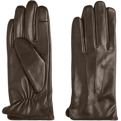 Pieces Pcnellie Leather Smart Glove Noos L HOT FUDGE L Pieces Pcnellie Leather Smart Glove Noos L HOT FUDGE L