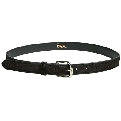 Pieces Pcjanice Leather Textured Jeans Belt Fp 90 BLACK 90 Pieces Pcjanice Leather Textured Jeans Belt Fp 90 BLACK 90