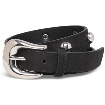 Pieces Pcgessica Stud Jeans Belt 90 BLACK 90 Pieces Pcgessica Stud Jeans Belt 90 BLACK 90