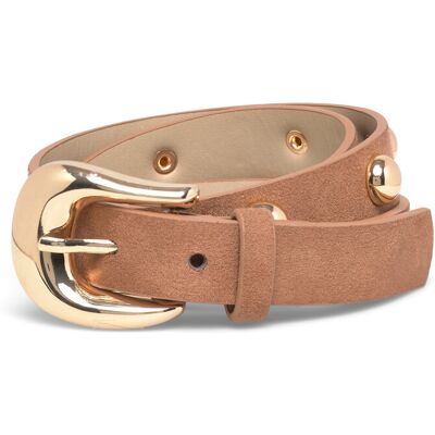 Pieces Pcgessica Stud Jeans Belt 95 RAWHIDE 95 Pieces Pcgessica Stud Jeans Belt 95 RAWHIDE 95