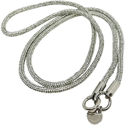 Pipol's Bazaar Gala Sparkle Phone Strap 130 Silver ONE SIZE SILVER ONE SIZE Pipol's Bazaar Gala Sparkle Phone Strap 130 Silver ONE SIZE SILVER ONE SIZE