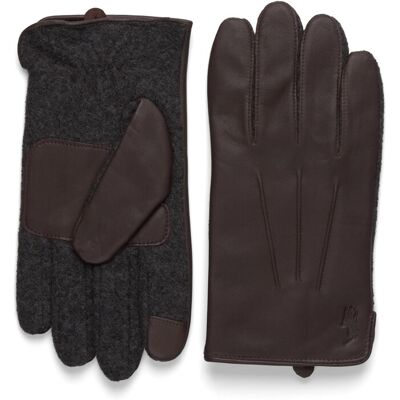 Polo Ralph Lauren Insulated Sheepskin-Paneled Touch Gloves XL DARK BROWN/CHARCO XL Polo Ralph Lauren Insulated Sheepskin-Paneled Touch Gloves XL DARK BROWN/CHARCO XL