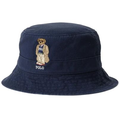 Polo Ralph Lauren Polo Bear Twill Bucket Hat S/M NEWPORT NAVY S/M Polo Ralph Lauren Polo Bear Twill Bucket Hat S/M NEWPORT NAVY S/M