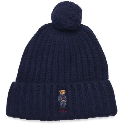 Polo Ralph Lauren Rws Wool Recyc Nyln-Pom Dnm Bear Be ONE SIZE HUNTER NAVY ONE SIZE Polo Ralph Lauren Rws Wool Recyc Nyln-Pom Dnm Bear Be ONE SIZE HUNTER NAVY ONE SIZE