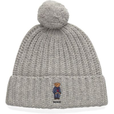 Polo Ralph Lauren Wool Blend-Denim Bear-Hat ONE SIZE ANDOVER HTHR ONE SIZE Polo Ralph Lauren Wool Blend-Denim Bear-Hat ONE SIZE ANDOVER HTHR ONE SIZE
