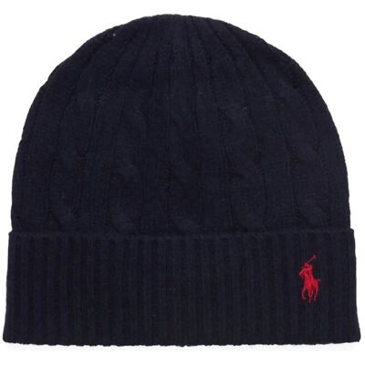Polo Ralph Lauren Wool Blend-Wool Cashmere Cbl Bn ONE SIZE HUNTER NAVY ONE SIZE Polo Ralph Lauren Wool Blend-Wool Cashmere Cbl Bn ONE SIZE HUNTER NAVY ONE SIZE