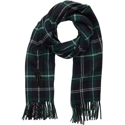 Polo Ralph Lauren Beaded Big Pony Plaid Wool Scarf ONE SIZE NAVY ONE SIZE Polo Ralph Lauren Beaded Big Pony Plaid Wool Scarf ONE SIZE NAVY ONE SIZE