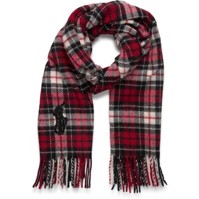 Polo Ralph Lauren Beaded Big Pony Plaid Wool Scarf ONE SIZE RED ONE SIZE Polo Ralph Lauren Beaded Big Pony Plaid Wool Scarf ONE SIZE RED ONE SIZE