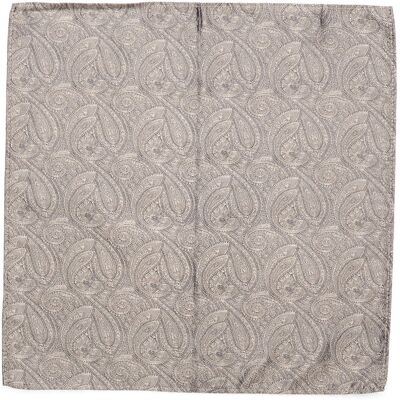 Portia 1924 Paisley Silk Pocket Square ONE SIZE BEIGE ONE SIZE Portia 1924 Paisley Silk Pocket Square ONE SIZE BEIGE ONE SIZE