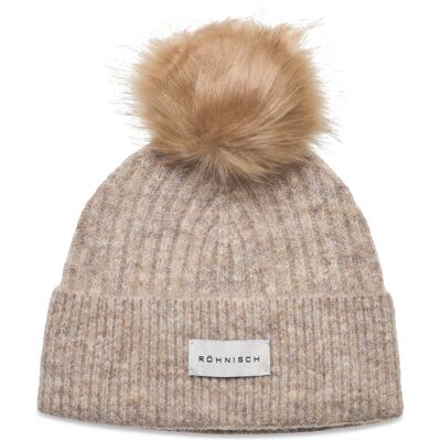 Röhnisch Pom Rib Beanie ONE SIZE SAFARI ONE SIZE Röhnisch Pom Rib Beanie ONE SIZE SAFARI ONE SIZE