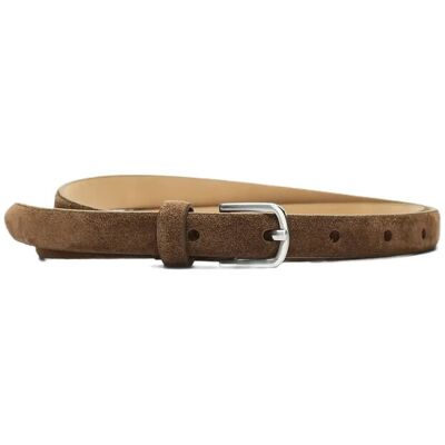 Selected Slwiona Slim Suede Belt 85 TAN 85 Selected Slwiona Slim Suede Belt 85 TAN 85