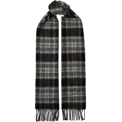 Selected Slmtope Wool Check Scarf ONE SIZE MEDIUM GREY MELANGE ONE SIZE Selected Slmtope Wool Check Scarf ONE SIZE MEDIUM GREY MELANGE ONE SIZE