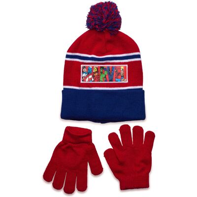 Marvel Bonnet + Gloves 54 RED 54 Marvel Bonnet + Gloves 54 RED 54
