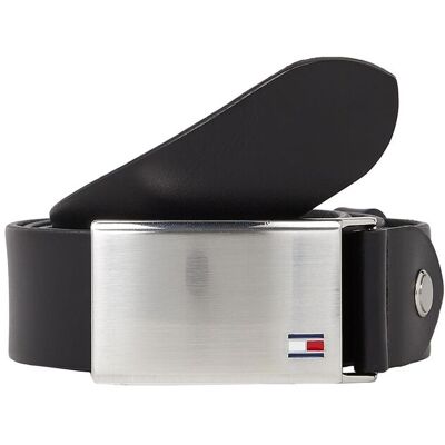 Tommy Hilfiger Th Plaque Belt 3.5 Adj 115 BLACK 115 Tommy Hilfiger Th Plaque Belt 3.5 Adj 115 BLACK 115
