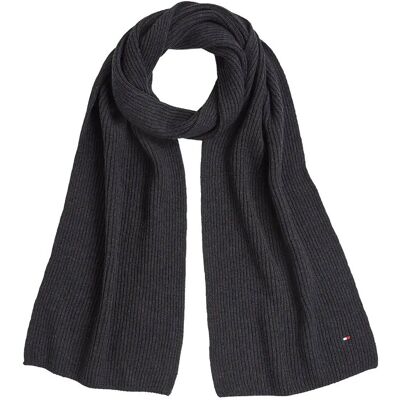 Tommy Hilfiger Th Flag Pima Cotton Cash Scarf ONE SIZE CHARCOAL GRAY ONE SIZE Tommy Hilfiger Th Flag Pima Cotton Cash Scarf ONE SIZE CHARCOAL GRAY ONE SIZE