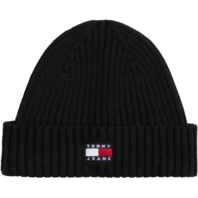 Tommy Hilfiger Tjm Heritage Core Beanie ONE SIZE BLACK ONE SIZE Tommy Hilfiger Tjm Heritage Core Beanie ONE SIZE BLACK ONE SIZE