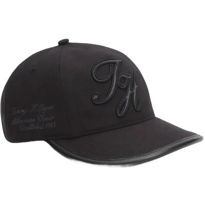Tommy Hilfiger Th Script Elevated 5 Panel Cap ONE SIZE BLACK ONE SIZE Tommy Hilfiger Th Script Elevated 5 Panel Cap ONE SIZE BLACK ONE SIZE