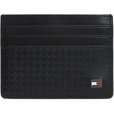 Tommy Hilfiger Th Emboss Cc Holder ONE SIZE BLACK ONE SIZE Tommy Hilfiger Th Emboss Cc Holder ONE SIZE BLACK ONE SIZE