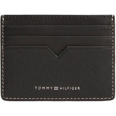 Tommy Hilfiger Th Saffiano Cc Holder ONE SIZE BLACK ONE SIZE Tommy Hilfiger Th Saffiano Cc Holder ONE SIZE BLACK ONE SIZE