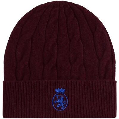 Tommy Hilfiger Th Crest Knit Beanie L/XL DEEP BURGUNDY L/XL Tommy Hilfiger Th Crest Knit Beanie L/XL DEEP BURGUNDY L/XL