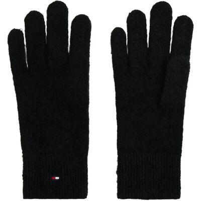 Tommy Hilfiger Th Flag Fluffy Knit Gloves ONE SIZE BLACK ONE SIZE Tommy Hilfiger Th Flag Fluffy Knit Gloves ONE SIZE BLACK ONE SIZE