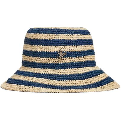 Tommy Hilfiger Th Script Striped Raffia Bucket ONE SIZE SPACE BLUE STRIPE ONE SIZE Tommy Hilfiger Th Script Striped Raffia Bucket ONE SIZE SPACE BLUE STRIPE ONE SIZE